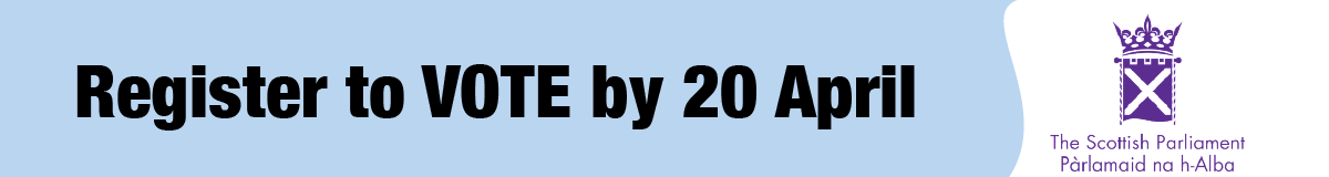 Scottish Parliament election last chance to register